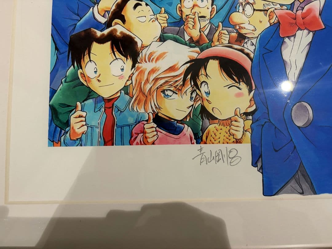 名探偵コナン プリマグラフィーB ED100 青山剛昌サイン入り 2003年限定