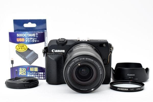 【美品】キャノン Canon EOS M2 EF-M レンズキットミラーレス一眼