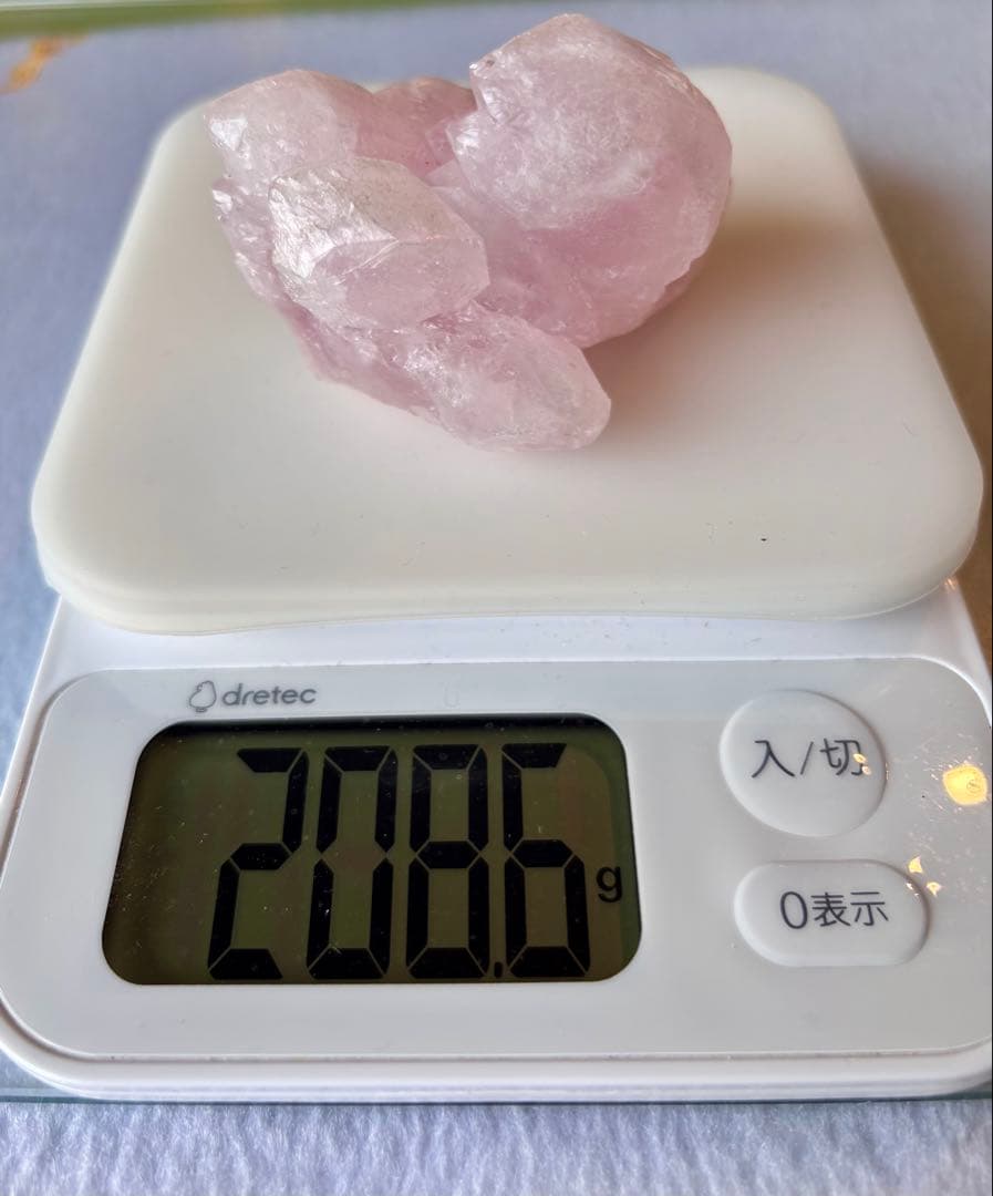 Elestial Rose Quartzローズクォーツエレスチャル　コロンビア