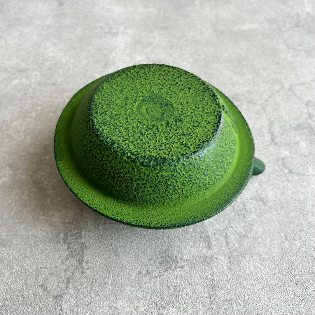 【新品・未使用】南部鉄器　急須　東屋アラレ0.3L 緑