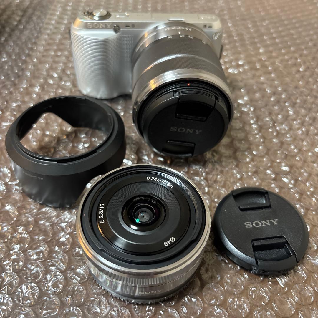 【美品】SONY/レンズ交換式デジタルカメラ　α NEX-C3ダブルレンズキット