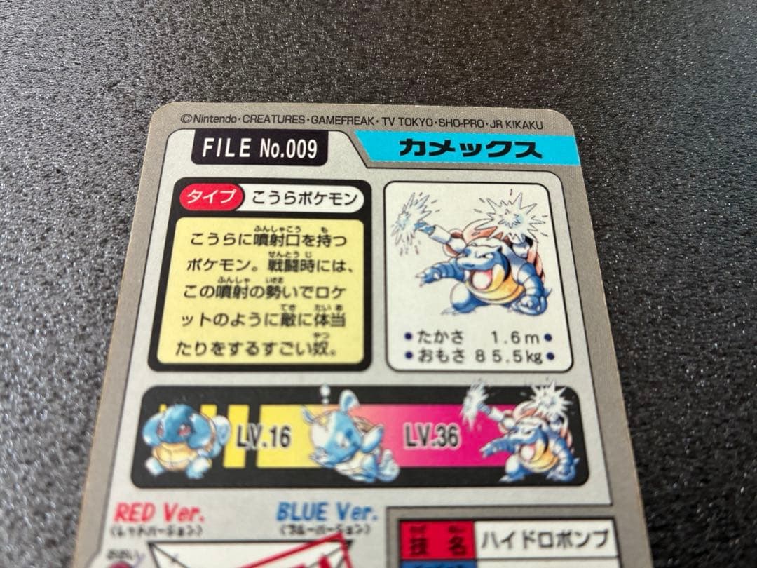 ポケットモンスター カメックス ハイドロポンプ　NO.009