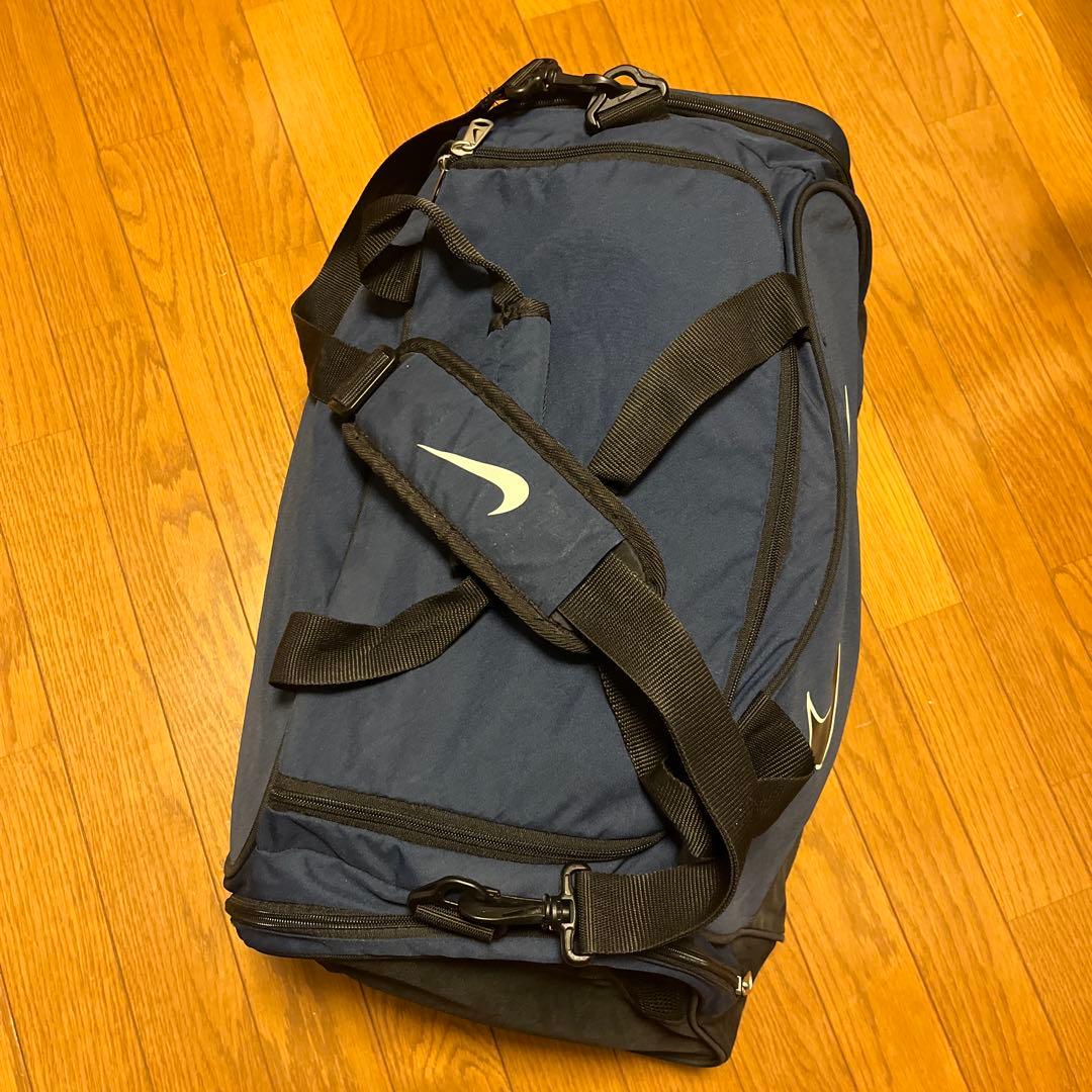NIKE ボストンバッグ ポリエステル製 ネイビー
