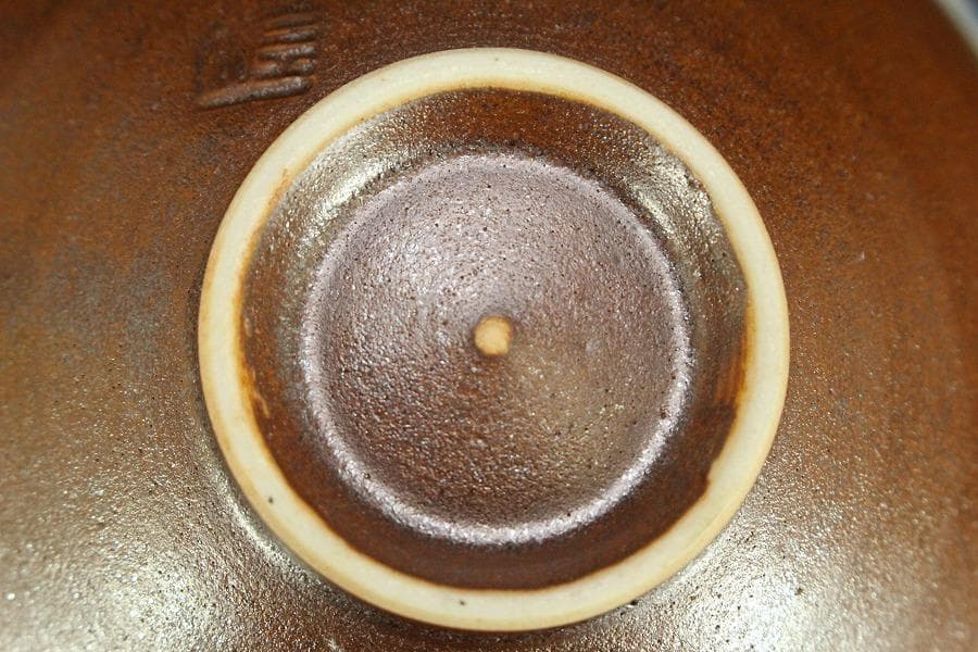 茶道具 九谷焼 松屋窯 松本佐一 抹茶椀 共布 共箱 未使用(メ1819)