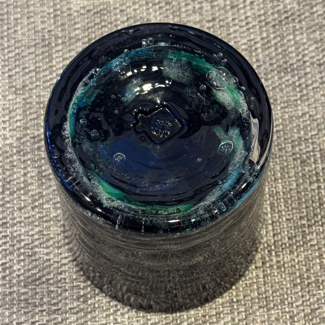 琉球ガラス 青の洞窟 ロックグラス レギュラー サイズ 海風 UMIKAZE