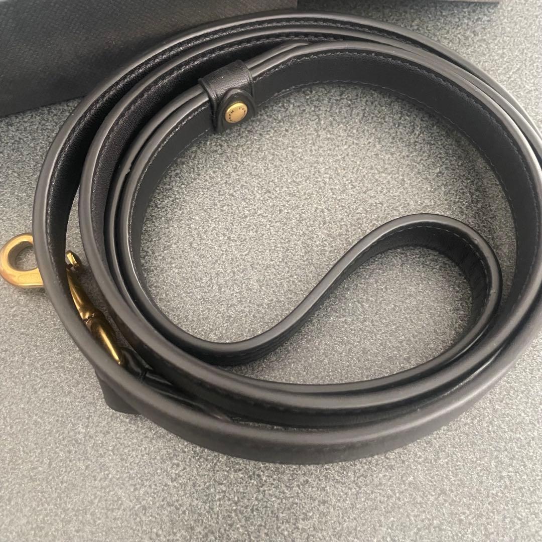 COACH ブラック レザー 首輪 犬