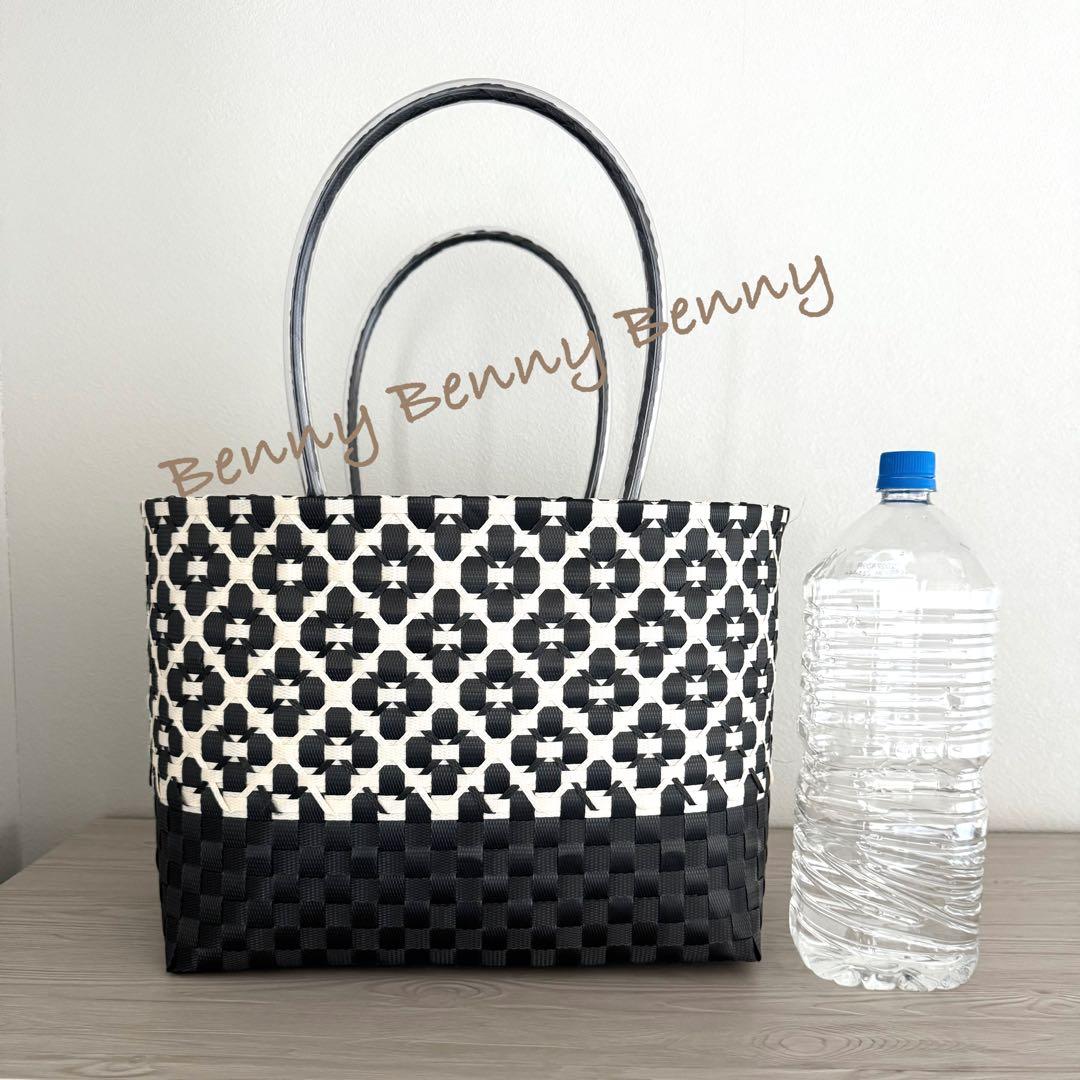 プラカゴ　お花見バッグ　2XL浅め　マチ広め20cm A4ファイル収納可