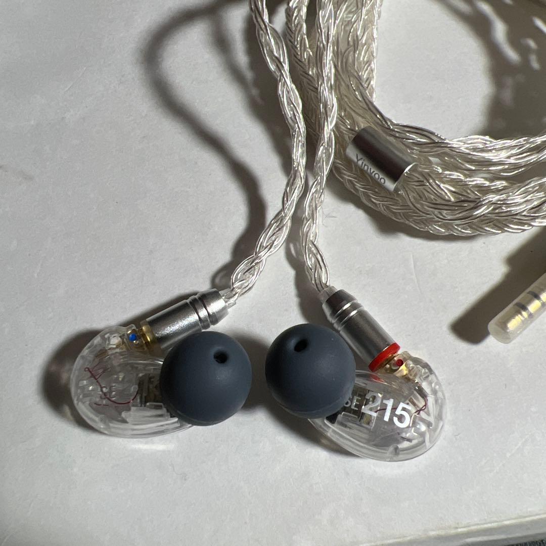 美品　SHURE SE215➕リケーブル付き
