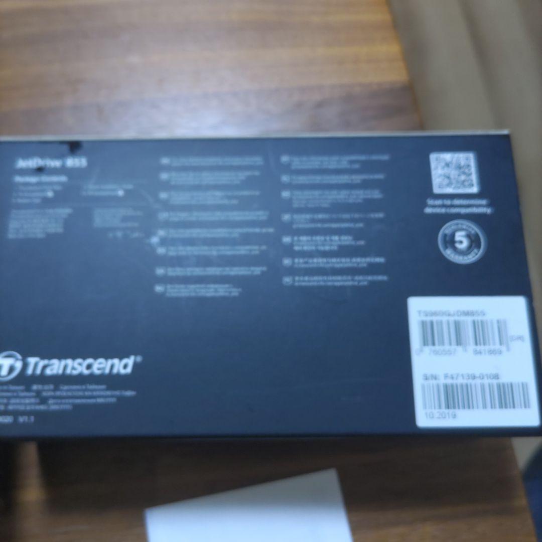 Transcend JetDrive 855 256GB 外付けSSD