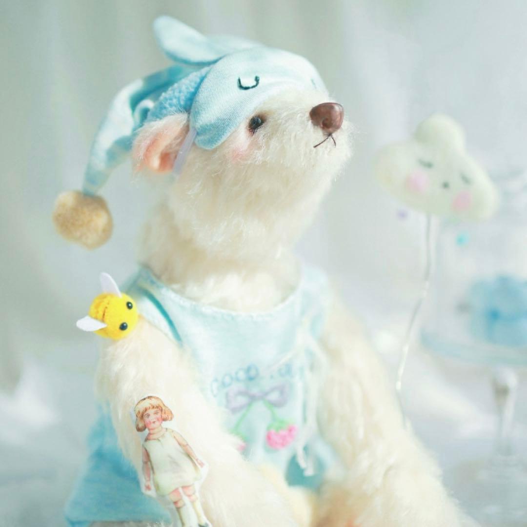 優しさが溢れる白熊さん ぬいぐるみ テディベア ハンドメイド くま 海外作家様