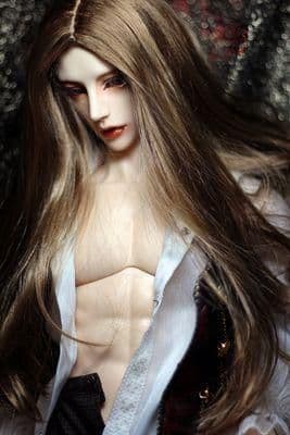 K73 BJD 1/3 人形 ドール　用ウィッグ カツラ 耐熱 ハンドメイド