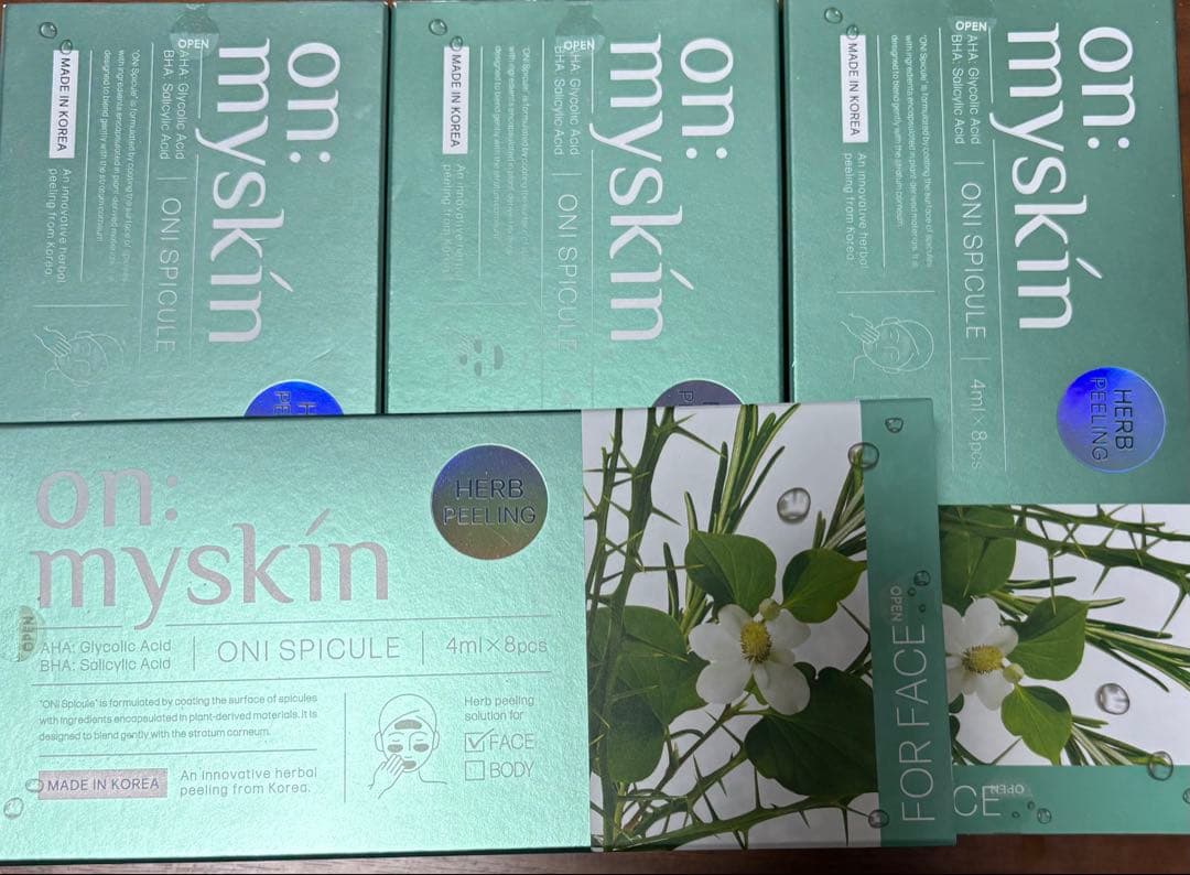 【新品未使用】on:myskin ONI SPICULE 4ml x 8包　4箱