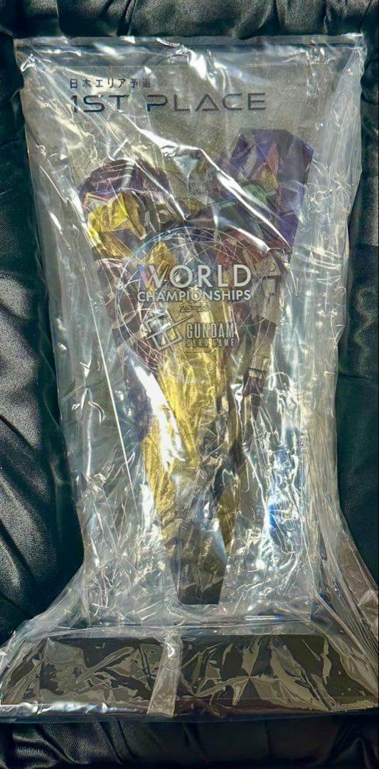 ガンダムカードゲームWCS25-26エリア予選優勝トロフィー&入賞プレイマット