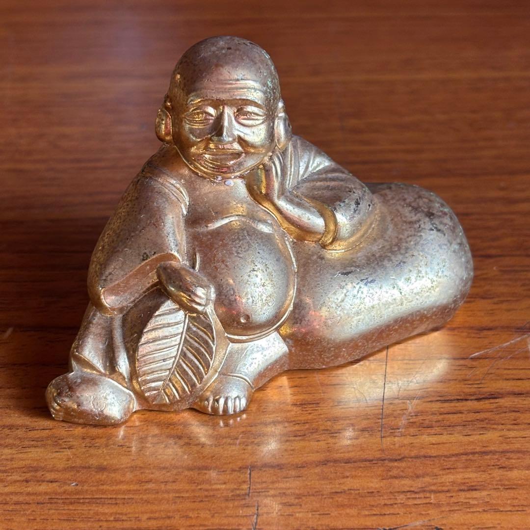 骨董・縁起物 七福神 置物 7体セット 金色 時代物 アンティーク