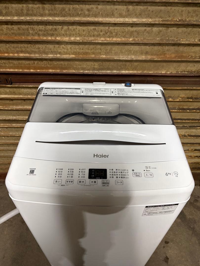【高年式】ハイアール 洗濯機 6.0kg JW-U61MK 2025年製
