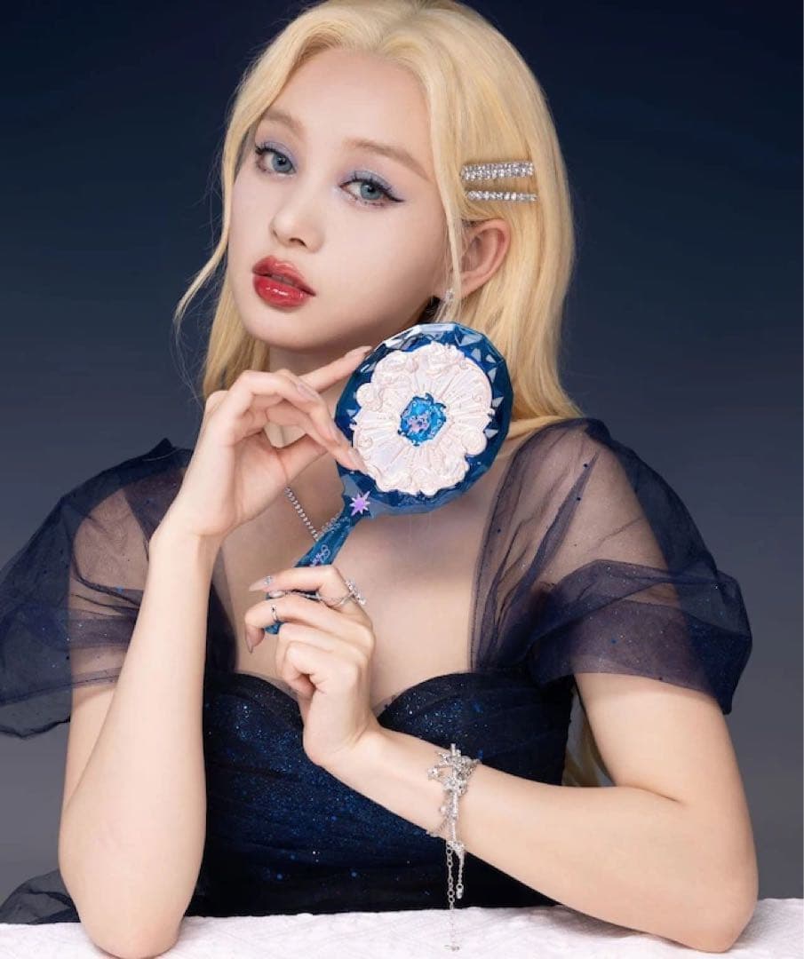 【新品7点セット】フラワーノーズ　月光人魚　ハンドミラー＆ヘアクリップ＆シュシュ
