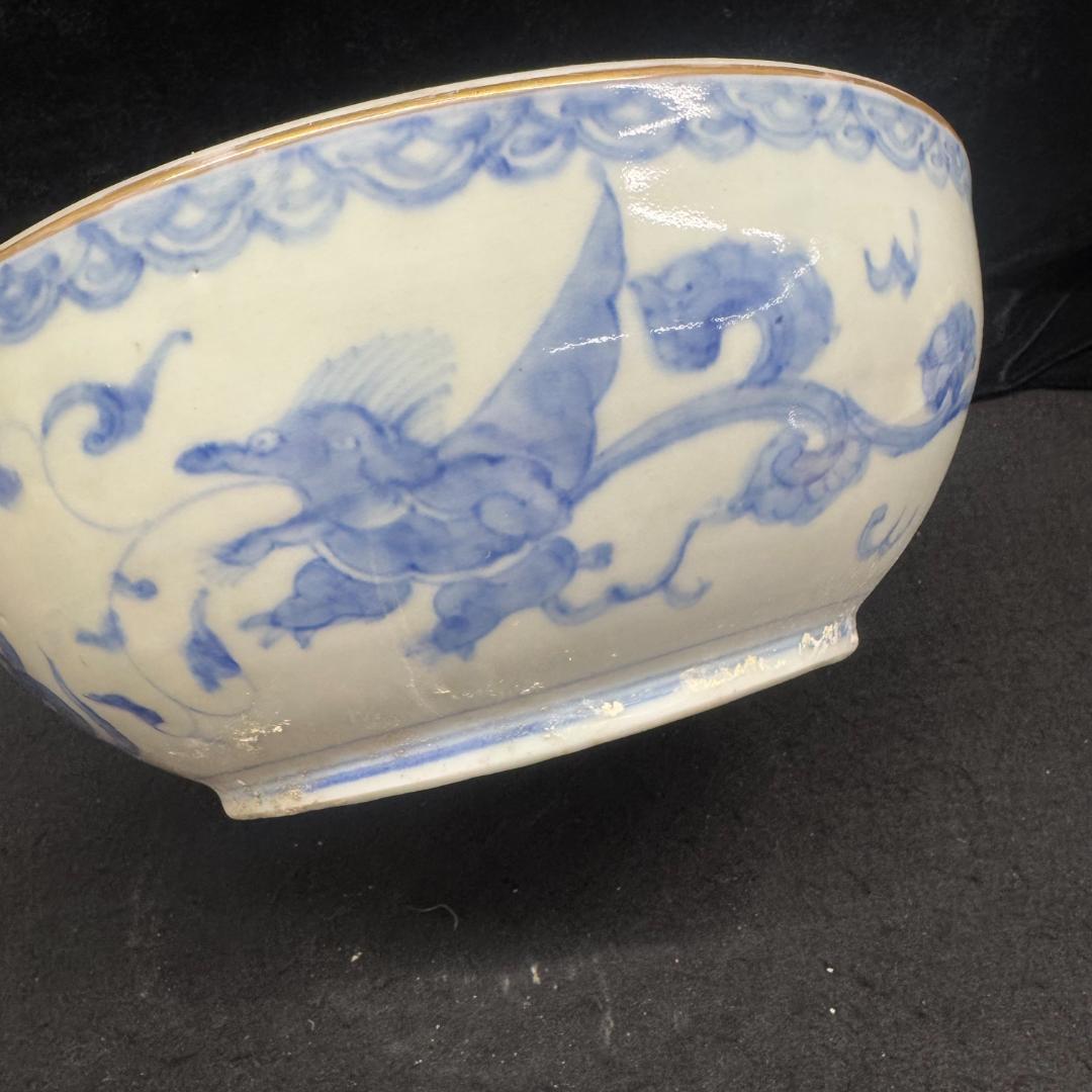 古伊万里 染付 金彩　赤絵　唐獅子　金襴手　大鉢