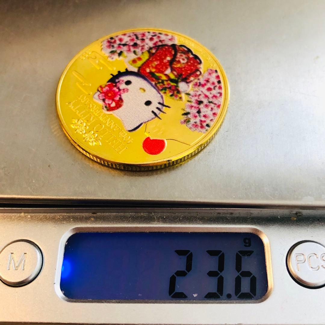 A564 hello kitty 40周年記念　エリザベス2世　2019年　金貨