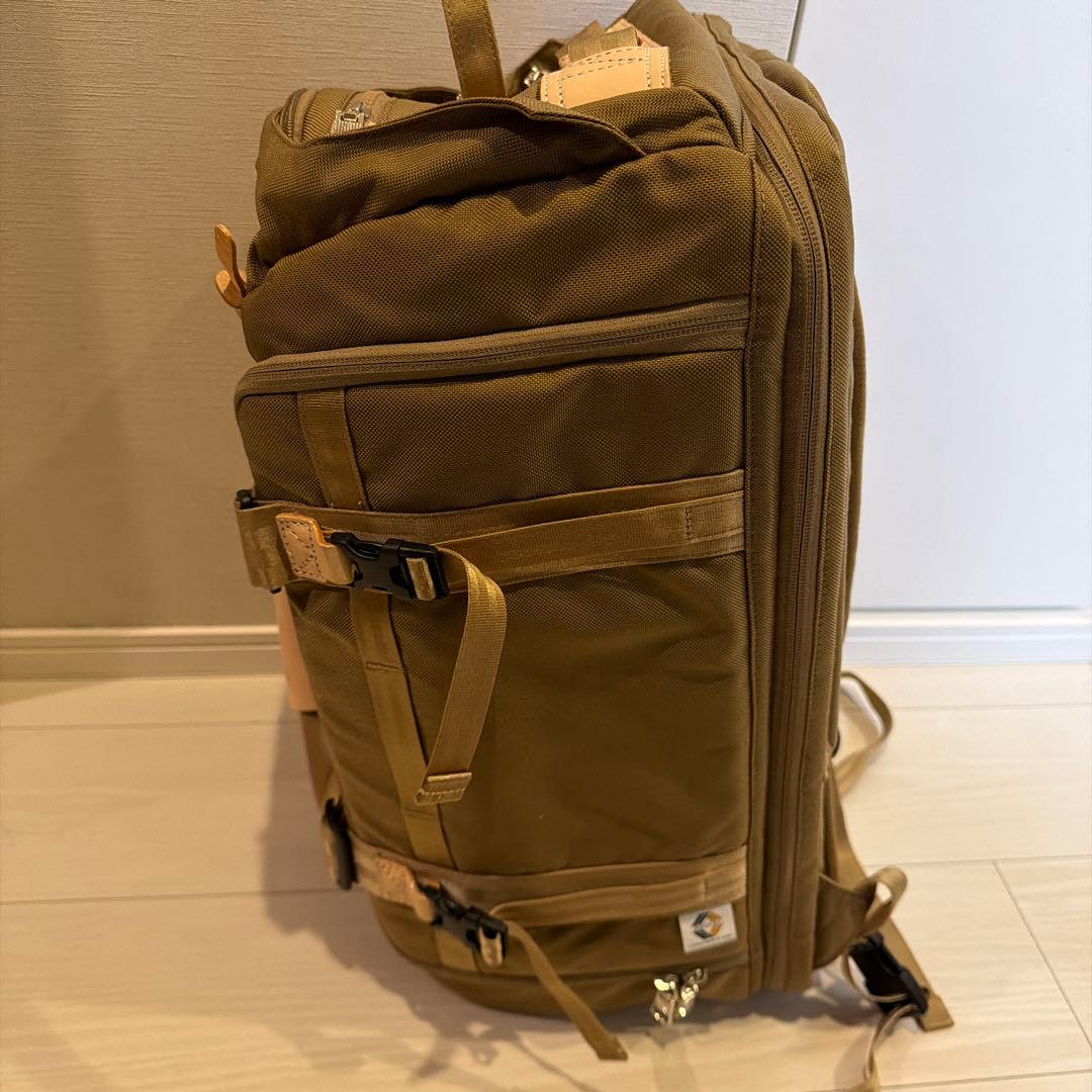 AS2OV カーキ ナイロン　ヌメ革　ボストンバッグ　リュック