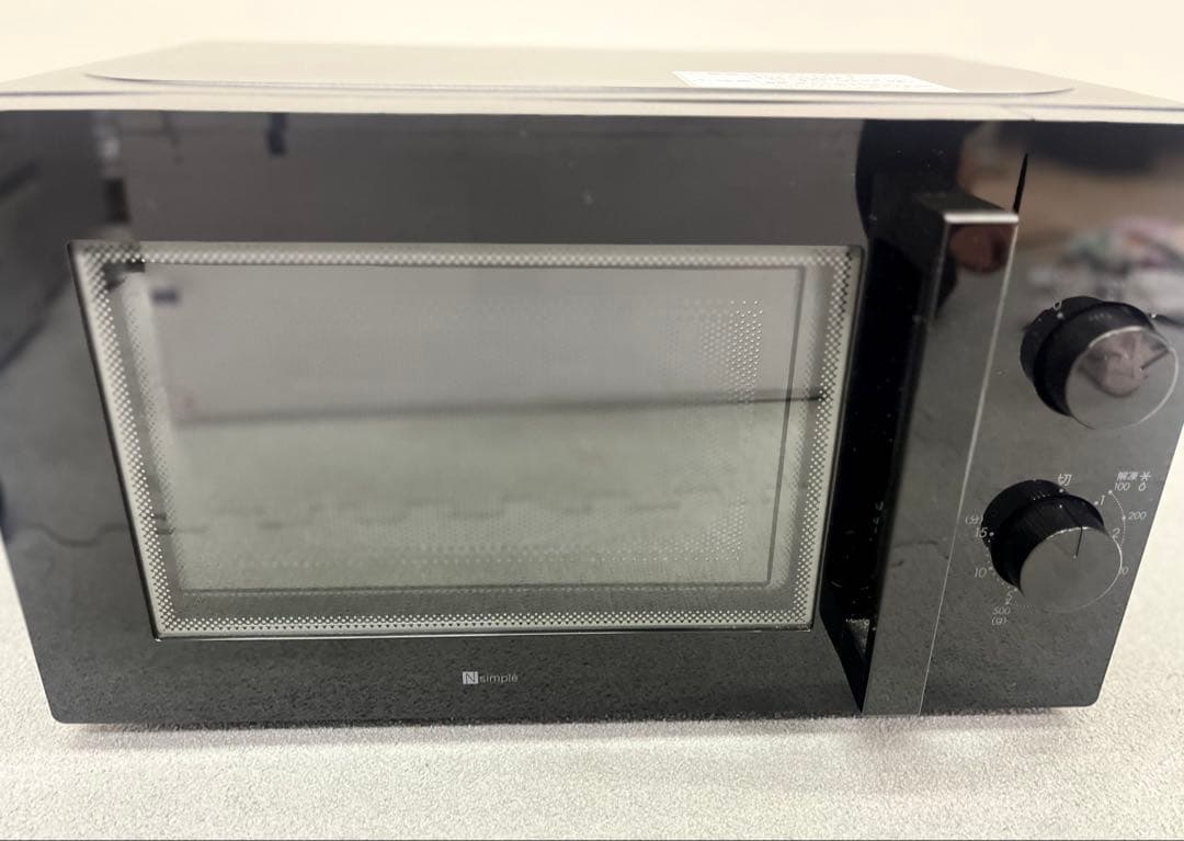 【美品】ニトリ　西日本用電子レンジ （60Hz） 700W　黒　2024年製