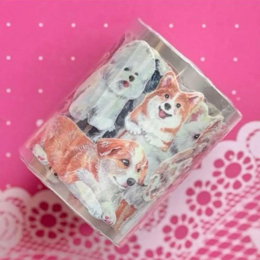 PET 毛茸茸 5cm×6m 海外マスキングテープ　海外マステ 犬