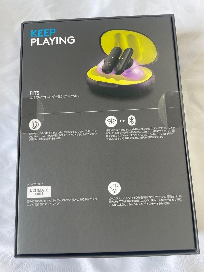 新品 logicool ロジクール FITS GHS-FITSBK イヤホン
