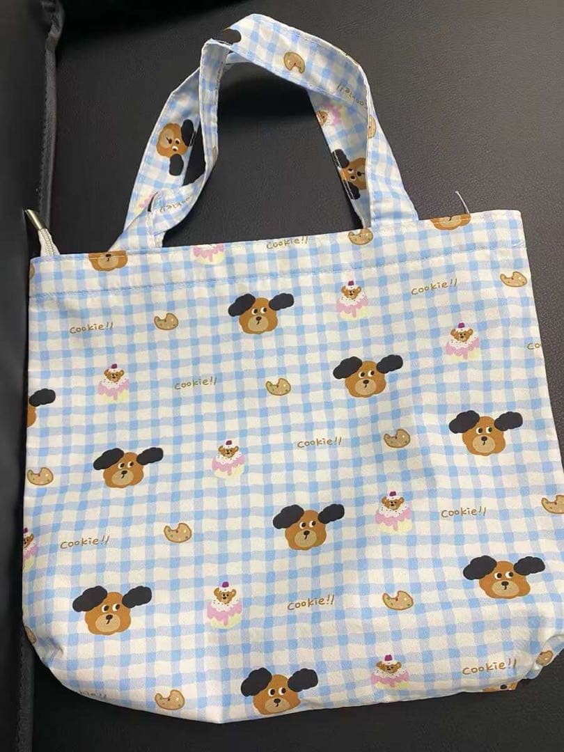 クッキーと犬のイラストエコバッグ