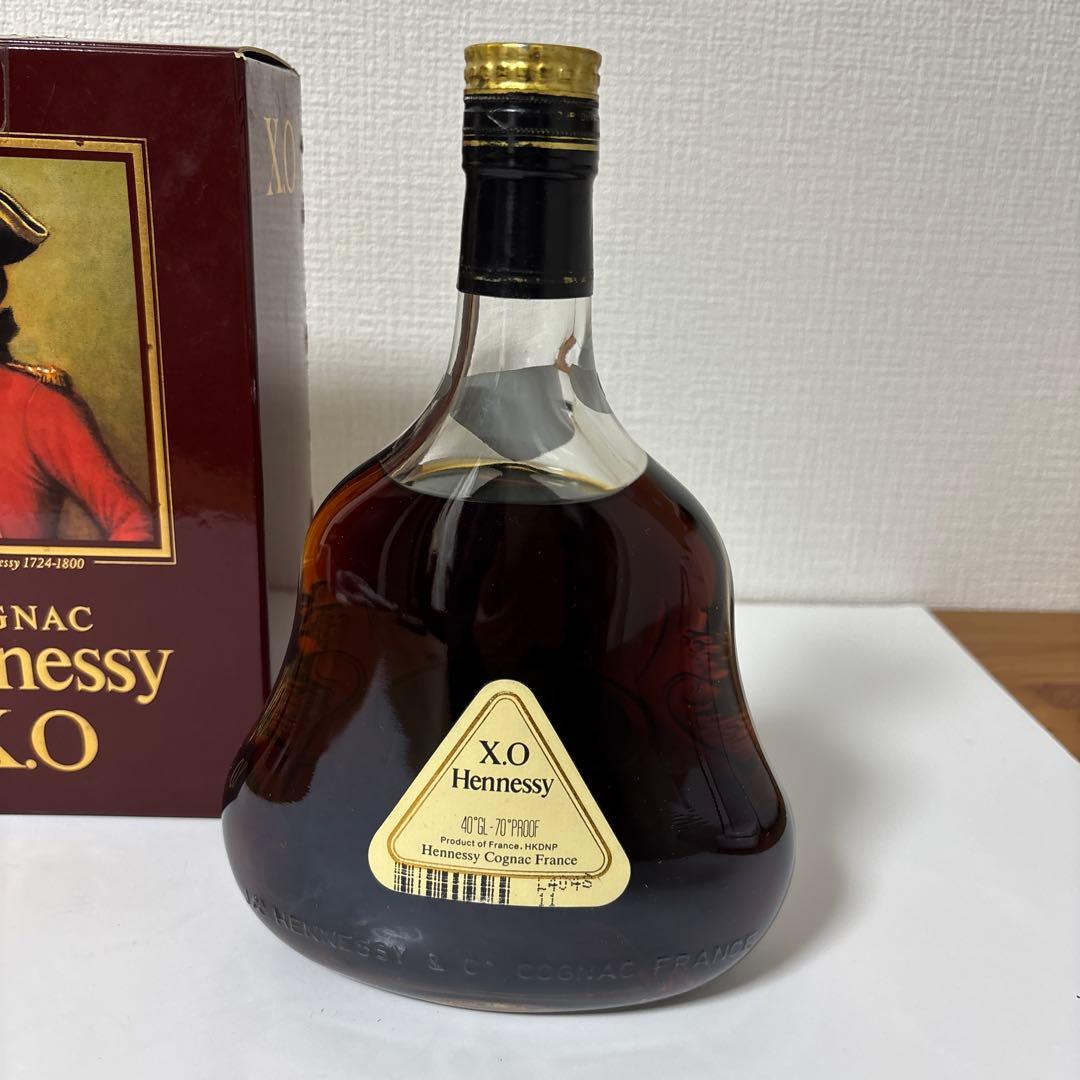 ヘネシー XO 金キャップ グリーンボトル 700ml 箱付き　未開封
