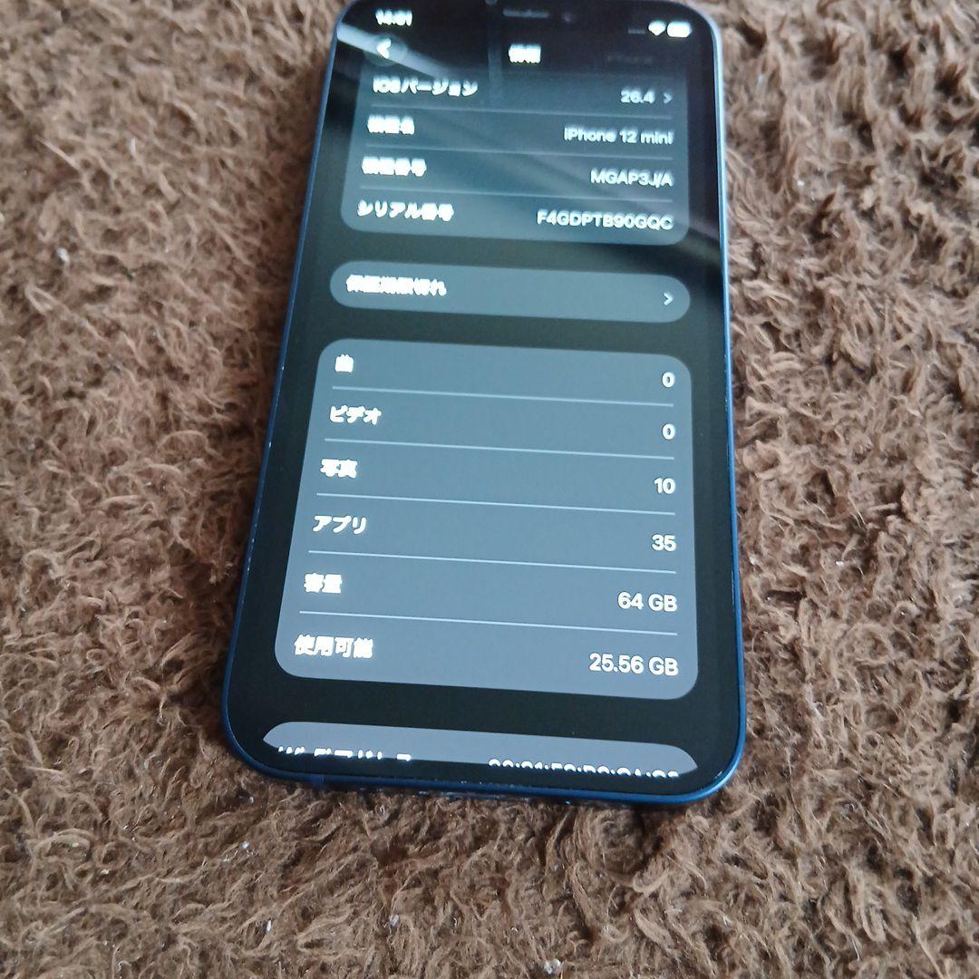 Apple iPhone 12mini　SIMフリー 本体 青