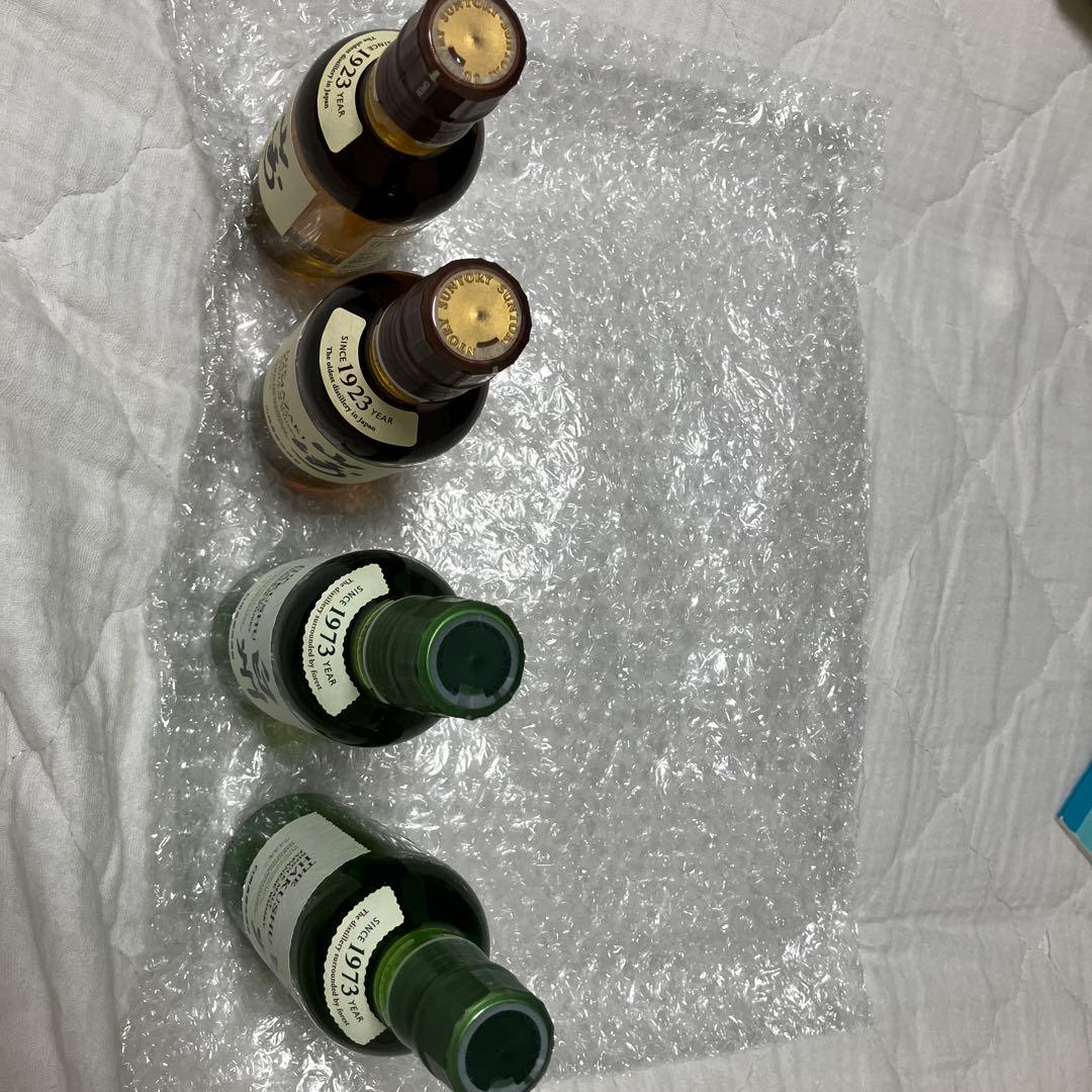 山崎・白州ミニボトル180ml 各2本、計4本