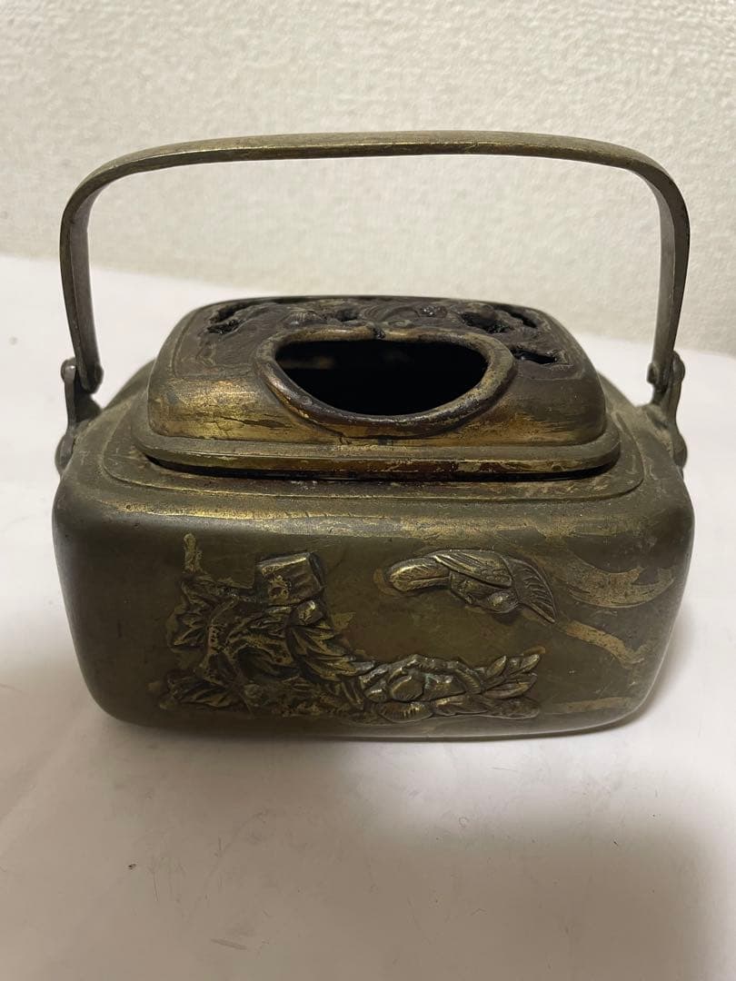 中国美術　銅手炉