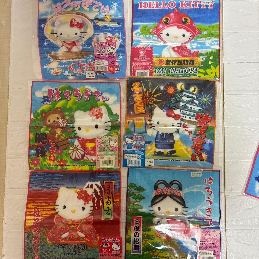 激レア❣️ハローキティ　ご当地ハンカチ　まとめ売り　プチタオル　平成レトロ