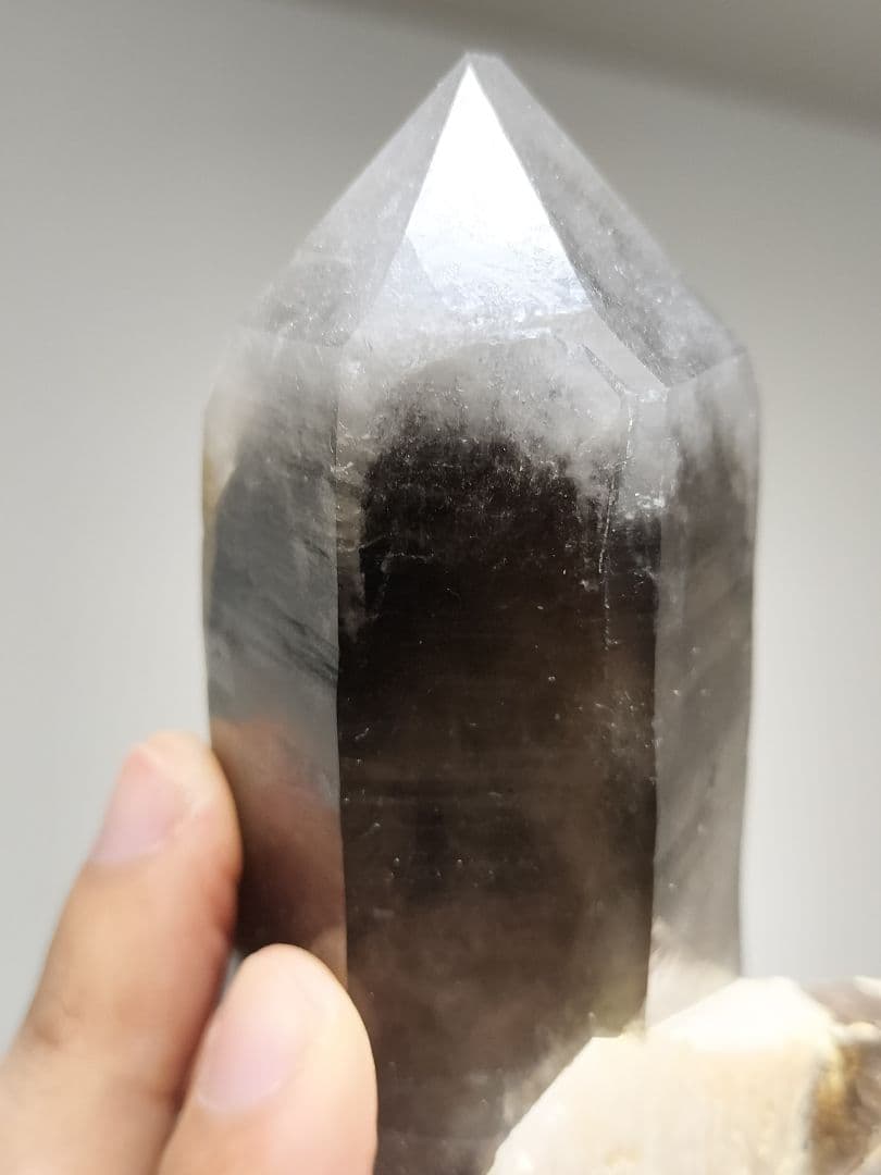 【国産鉱物】スモーキークォーツクラスター　秋穂二島産　山口県