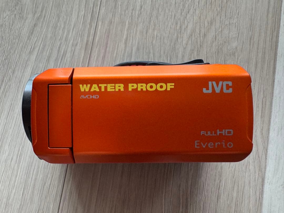 JVC Everio 防水ビデオカメラ オレンジ GZ-R300-D ケース付