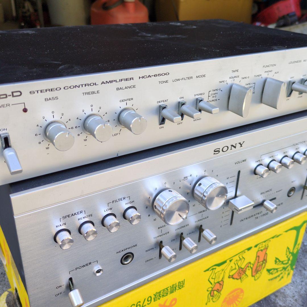 SONY １１５０−日立 ステレオコントロールアンプ