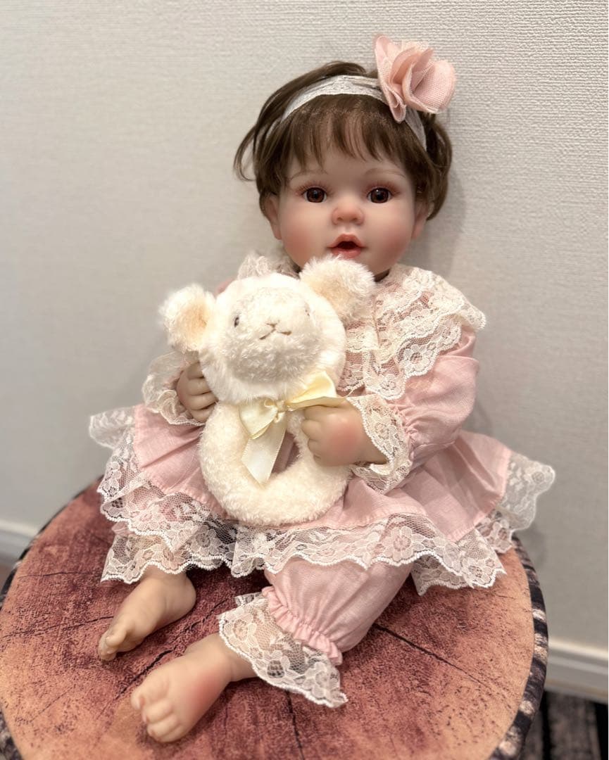 ★新品★リボーンドール フルボディー 綺麗な女の子50cm