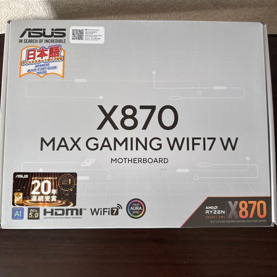 ASUS X870 MAX GAMING WIFI7 W マザーボード