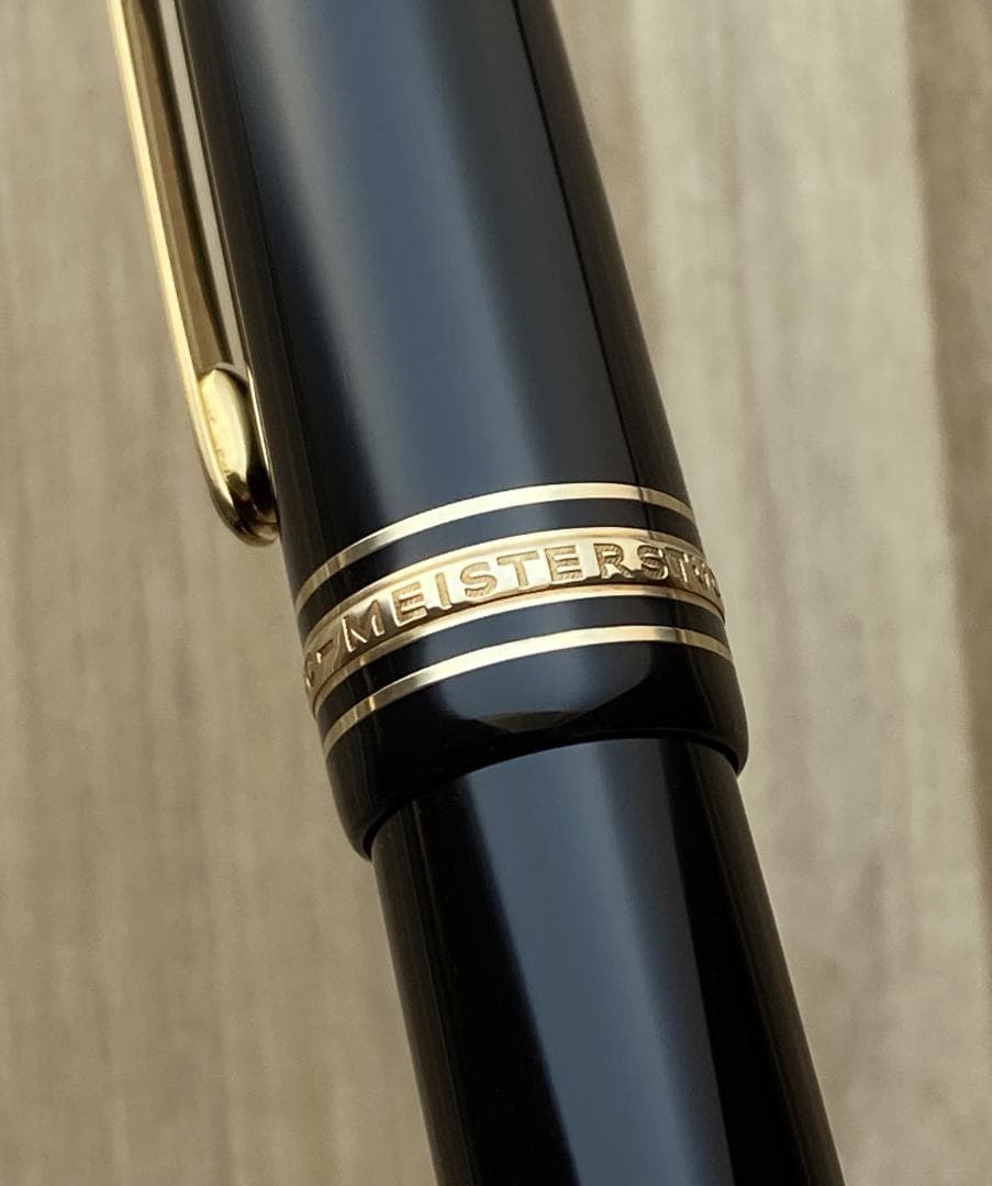 美品 モンブラン 149 14K 中字 エボナイト製 吸入式 ゴールド 万年筆