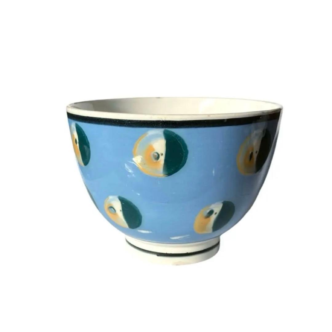【antique】フランス カフェオレボウル クレイユモントロー