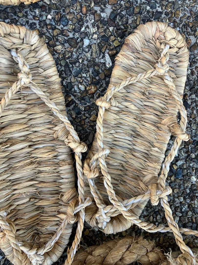 茶事道具　露地草履　9客セット　草履レトロ