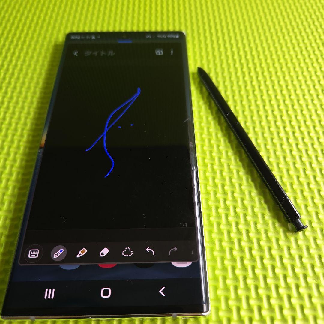 Galaxy note10+ オーラホワイト