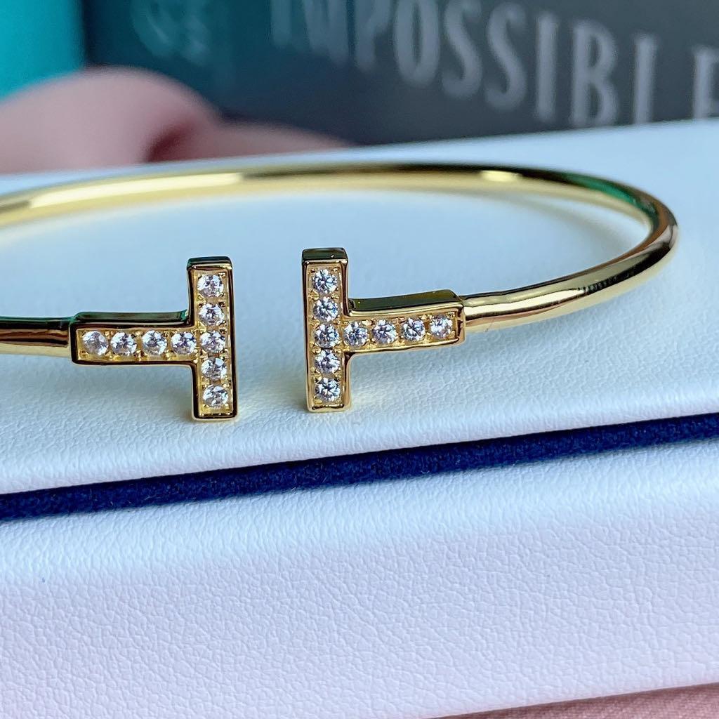 ティファニー TIFFANY&Co. ワイヤー ブレスレット PG ゴールド