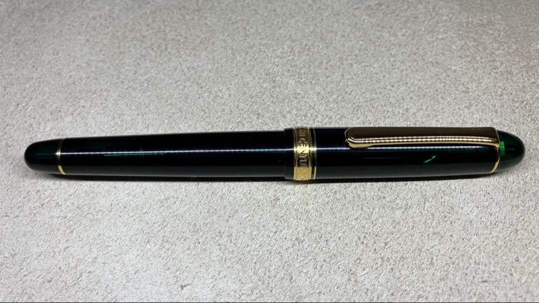 【極美品】プラチナ万年筆 センチュリー3776 F コンバーター付き Gr