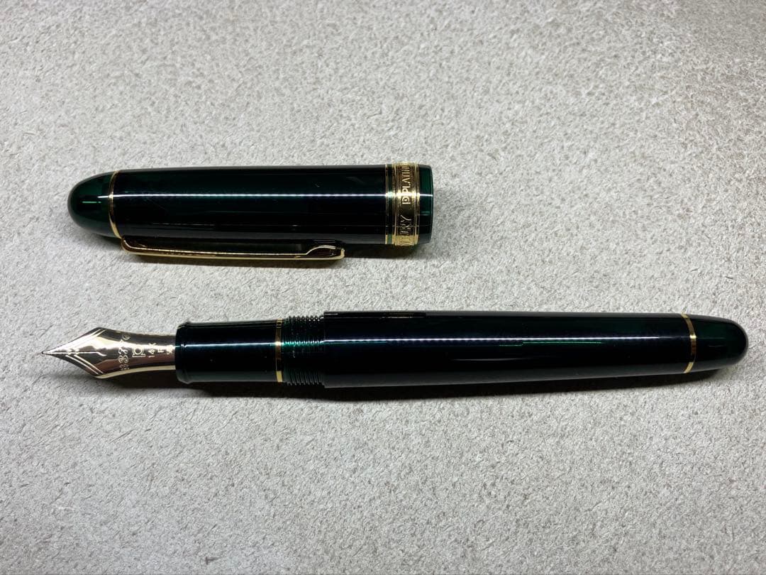 【極美品】プラチナ万年筆 センチュリー3776 F コンバーター付き Gr