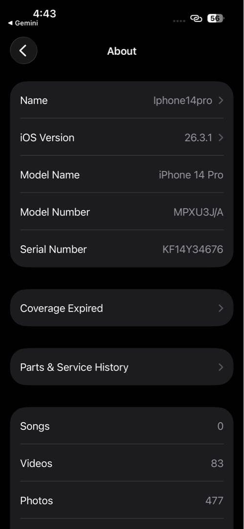 スマートフォン本体 Iphone 14 pro space black