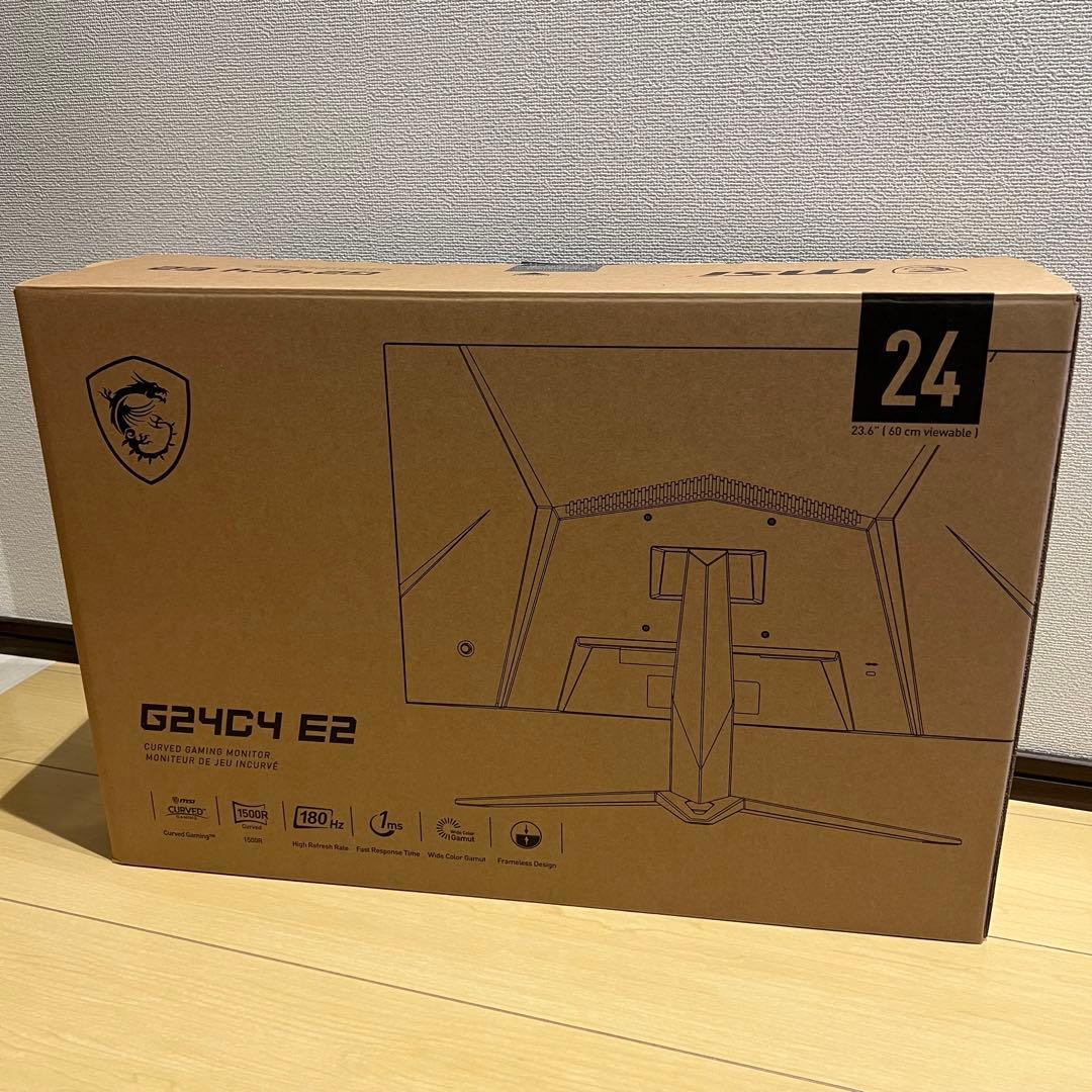 MSI 湾曲ゲーミングモニター G24C4E2 フルHD 180Hz 1ms