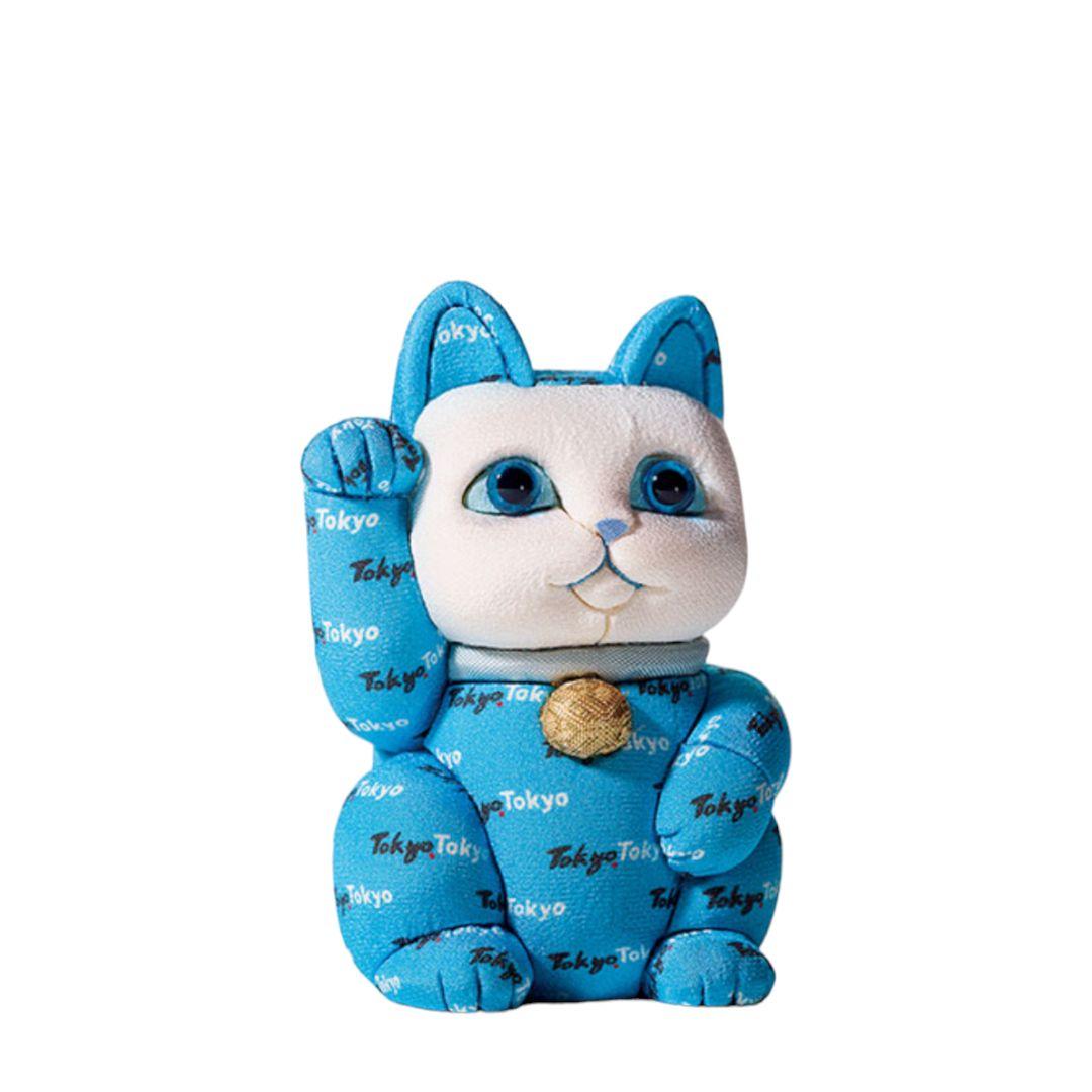 【新品未使用】江戸木目込　招き猫　柿沼人形 Tokyo柄