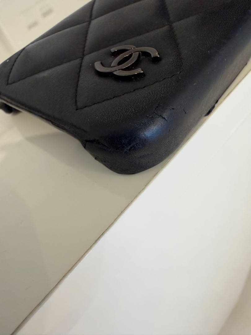 CHANEL iPhone 15 Pro ケース ブラック