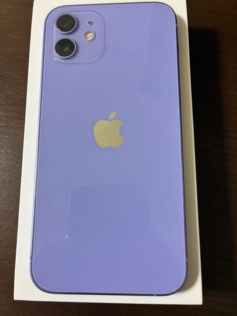 iPhone12 64GBパープル本体　ケーブル，箱付き
