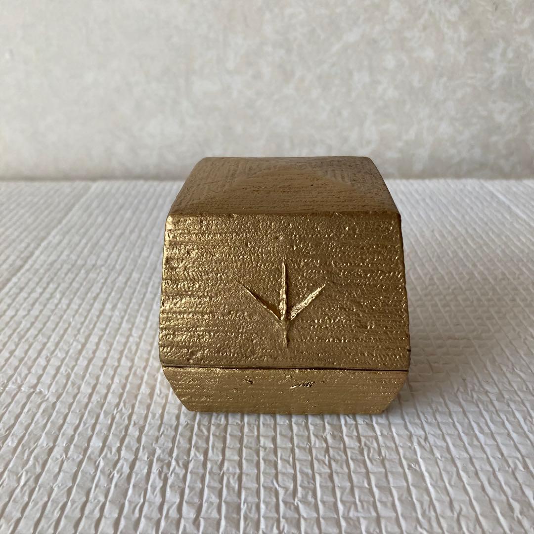 TS71 蓮田修吾郎 黄銅 盒子 共箱 彫金家 茶道具 金属工芸 鋳金 香合